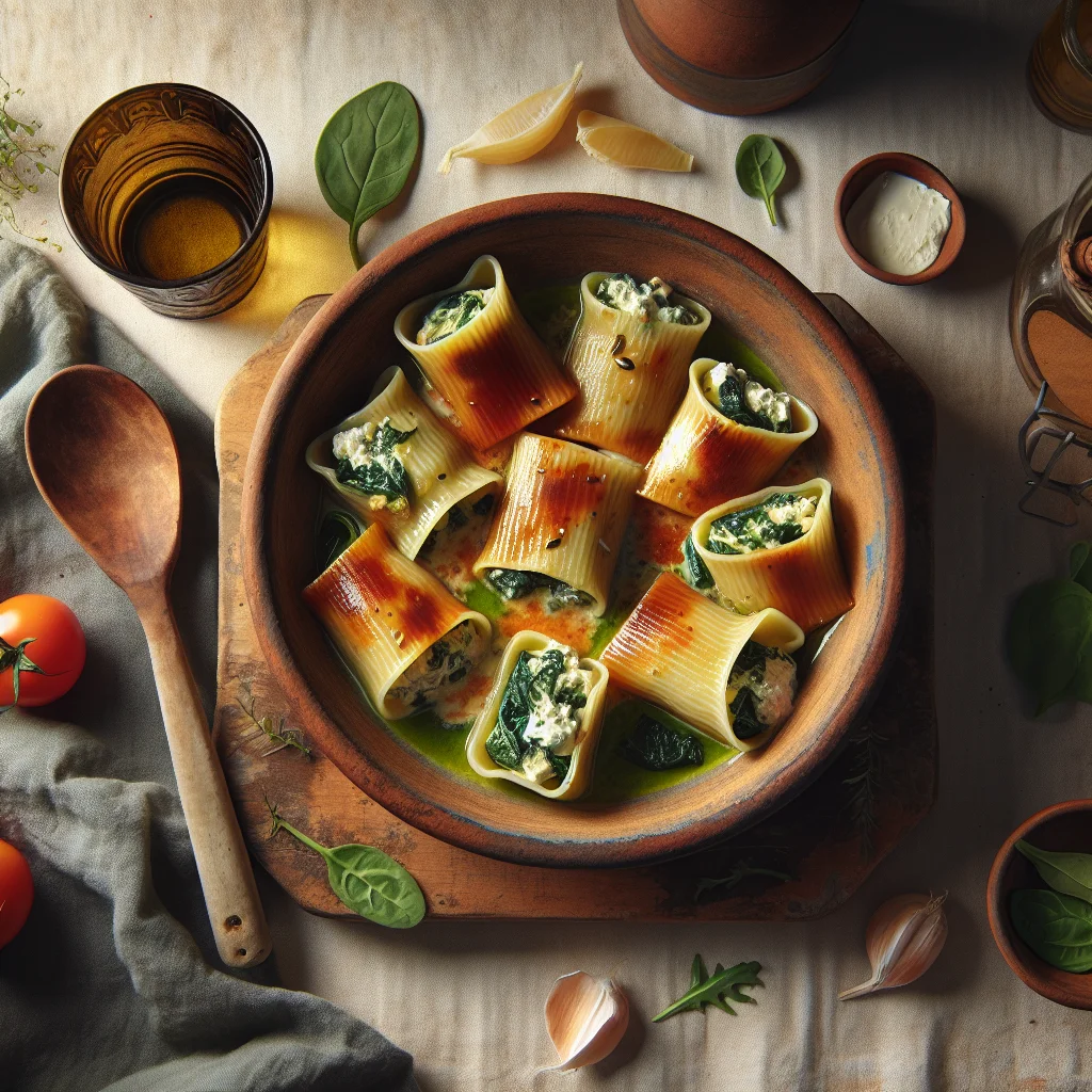 Italiaanse Cannelloni met Spinazie en Ricotta