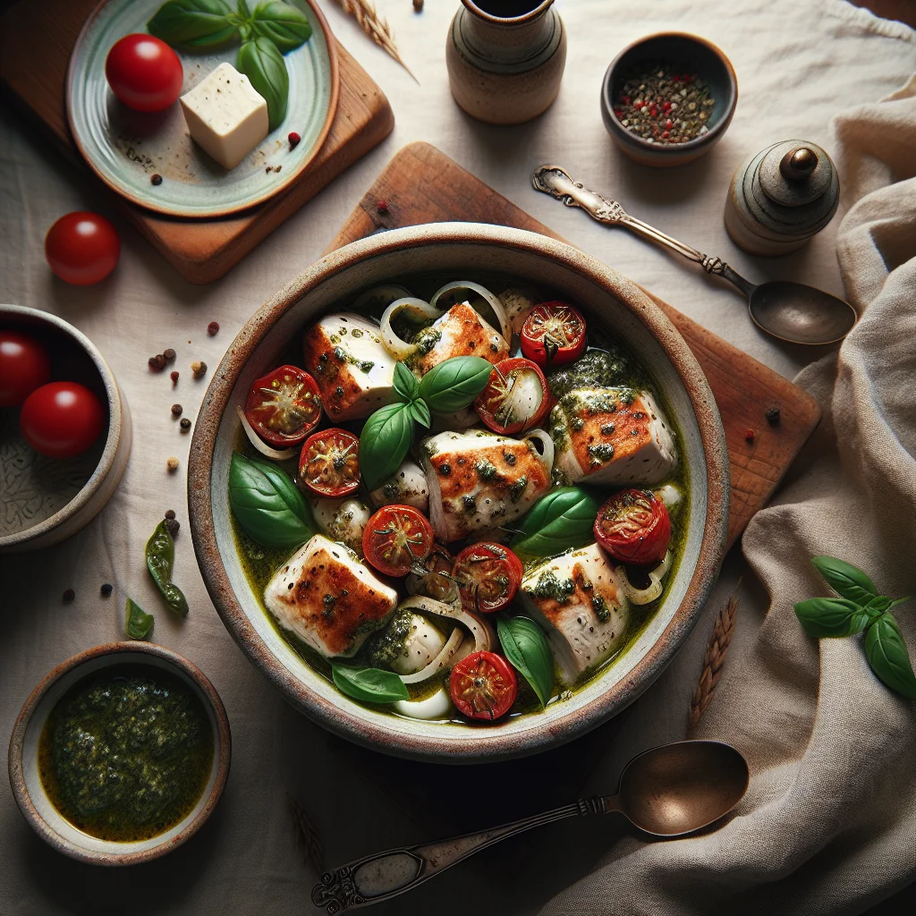 Italiaanse Caprese Kip met Pesto
