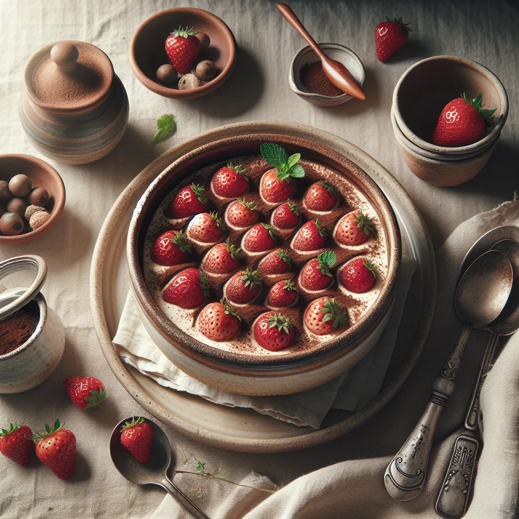 Fresh Strawberry Tiramisu