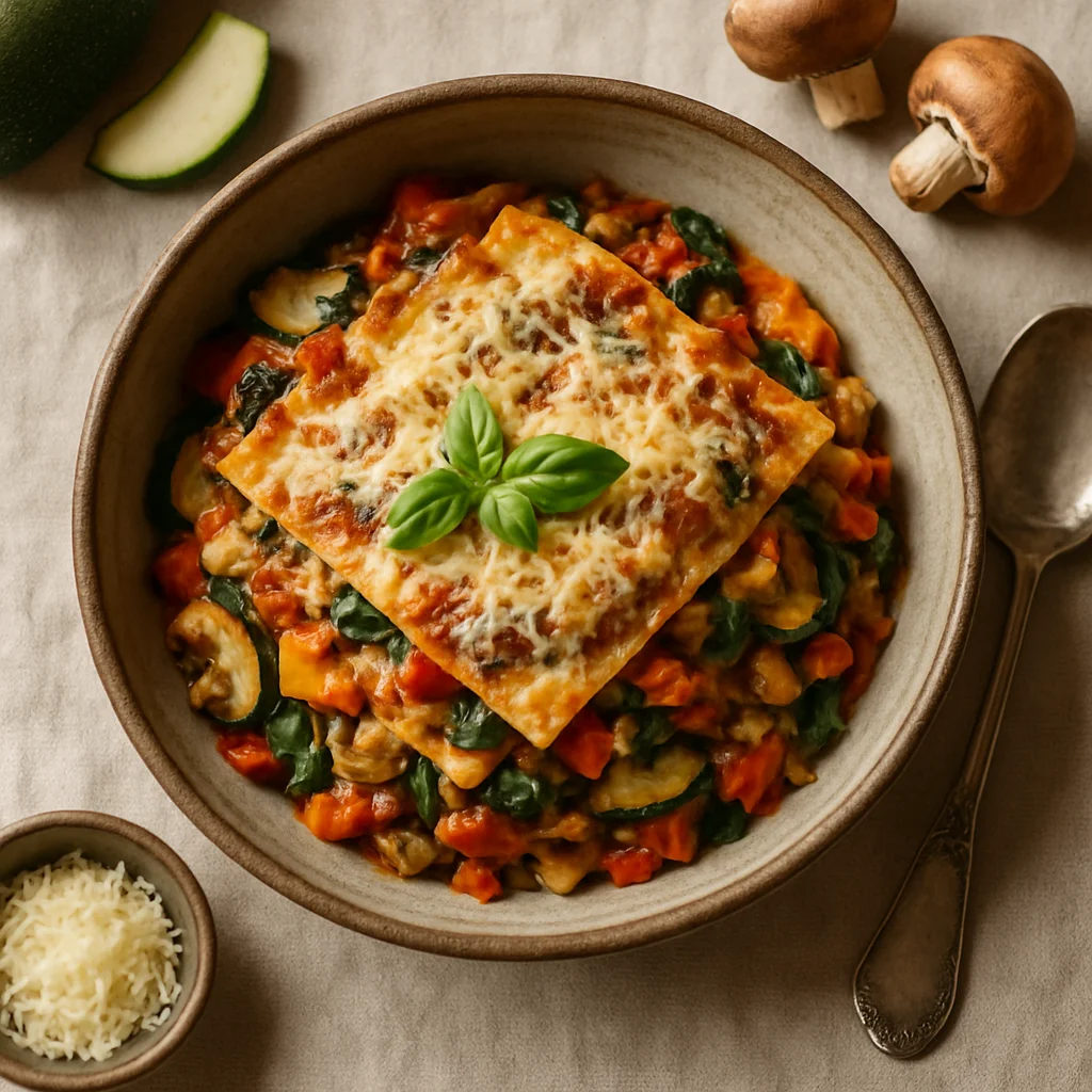Gesunde Vegane Lasagne mit Echtem Italienischem Gemüse