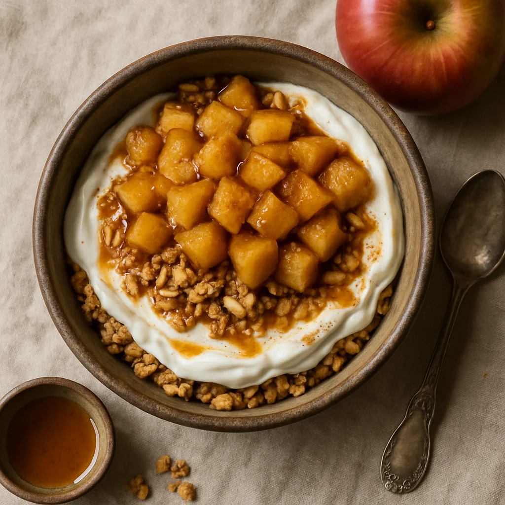 Gezonde Appel-Kaneel Yoghurt Parfait