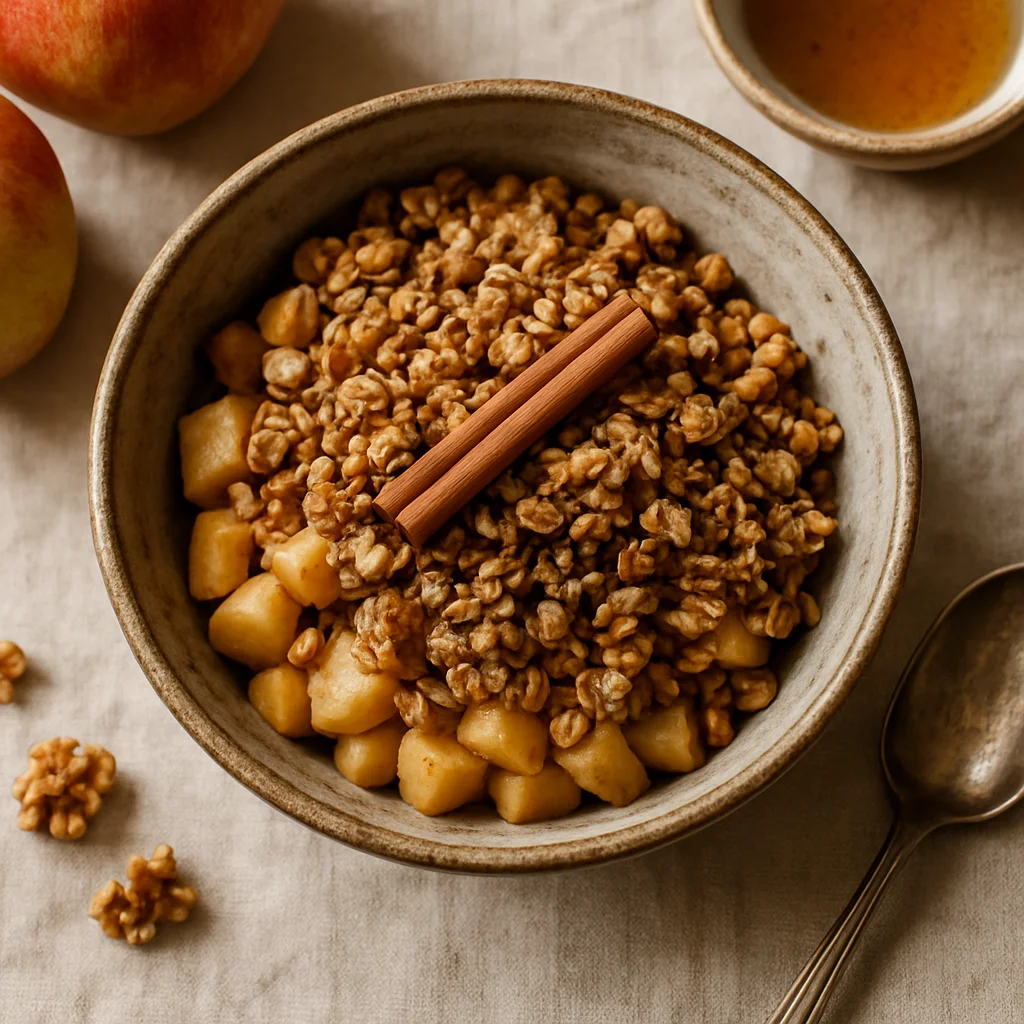 Gezonde Appel-Kaneel Crumble