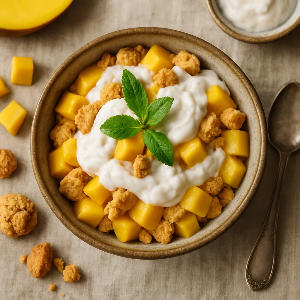 Verfrissende Mango-Kokos Trifle