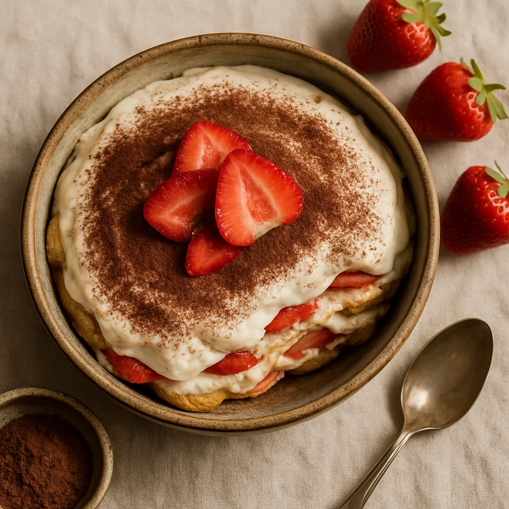 Vers Fruitige Aardbeien Tiramisu