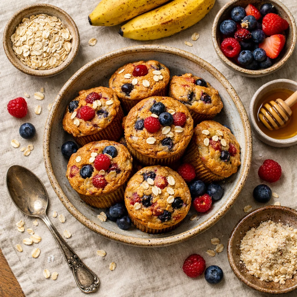 Fruitige Havermout Muffins: een Gezond Tussendoortje
