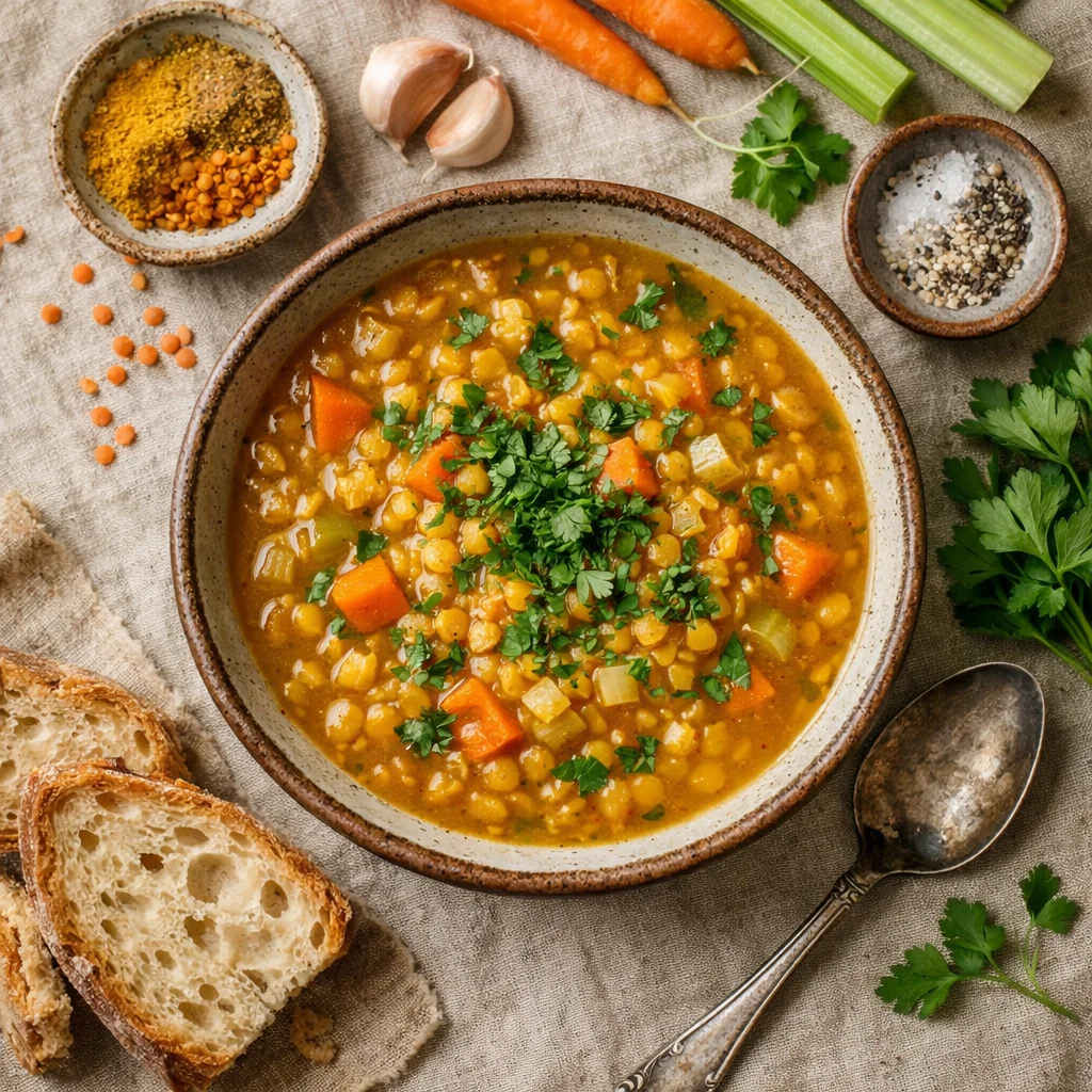Makkelijke linzensoep recept voor lunch