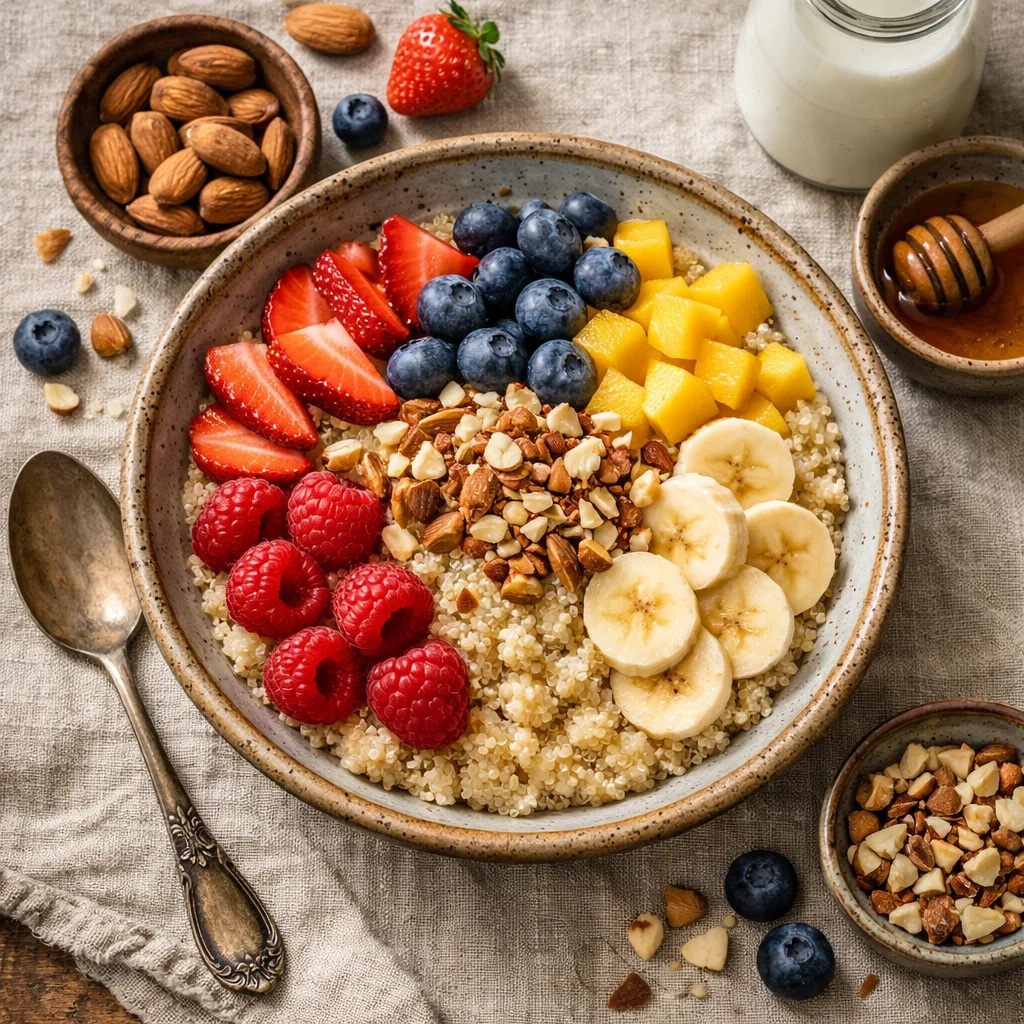 Heerlijke Quinoa Ontbijtbowl met Vers Fruit