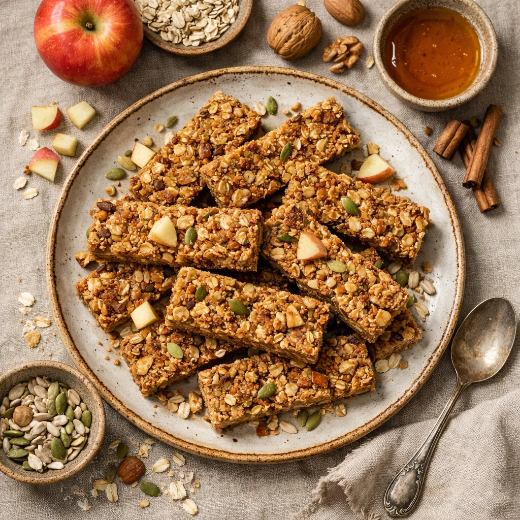 Knapperige Appel-Kaneel Muesli Repen