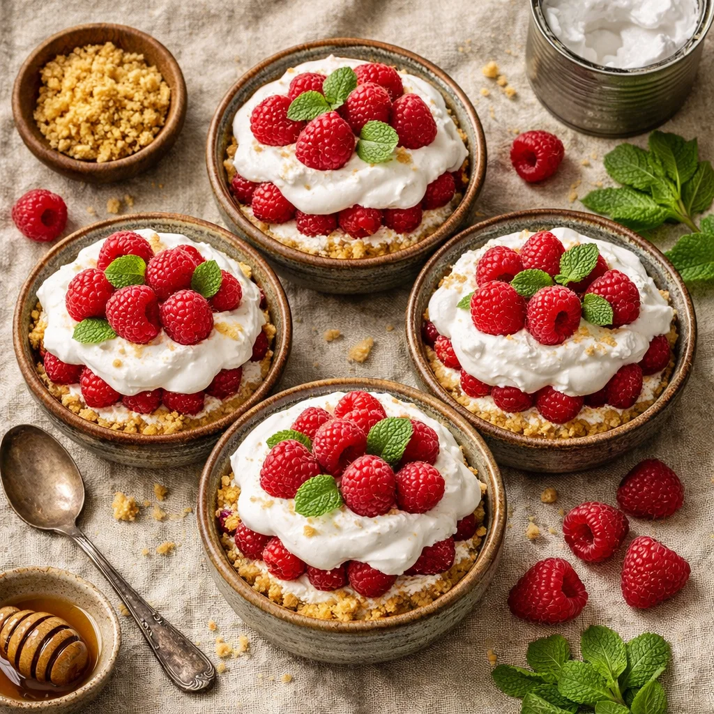 Heerlijke Frambozen en Kokosroom Trifle