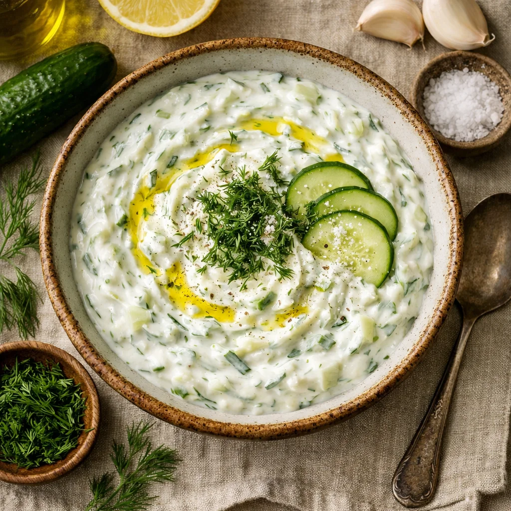 Heerlijk Gezonde Griekse Tzatziki saus