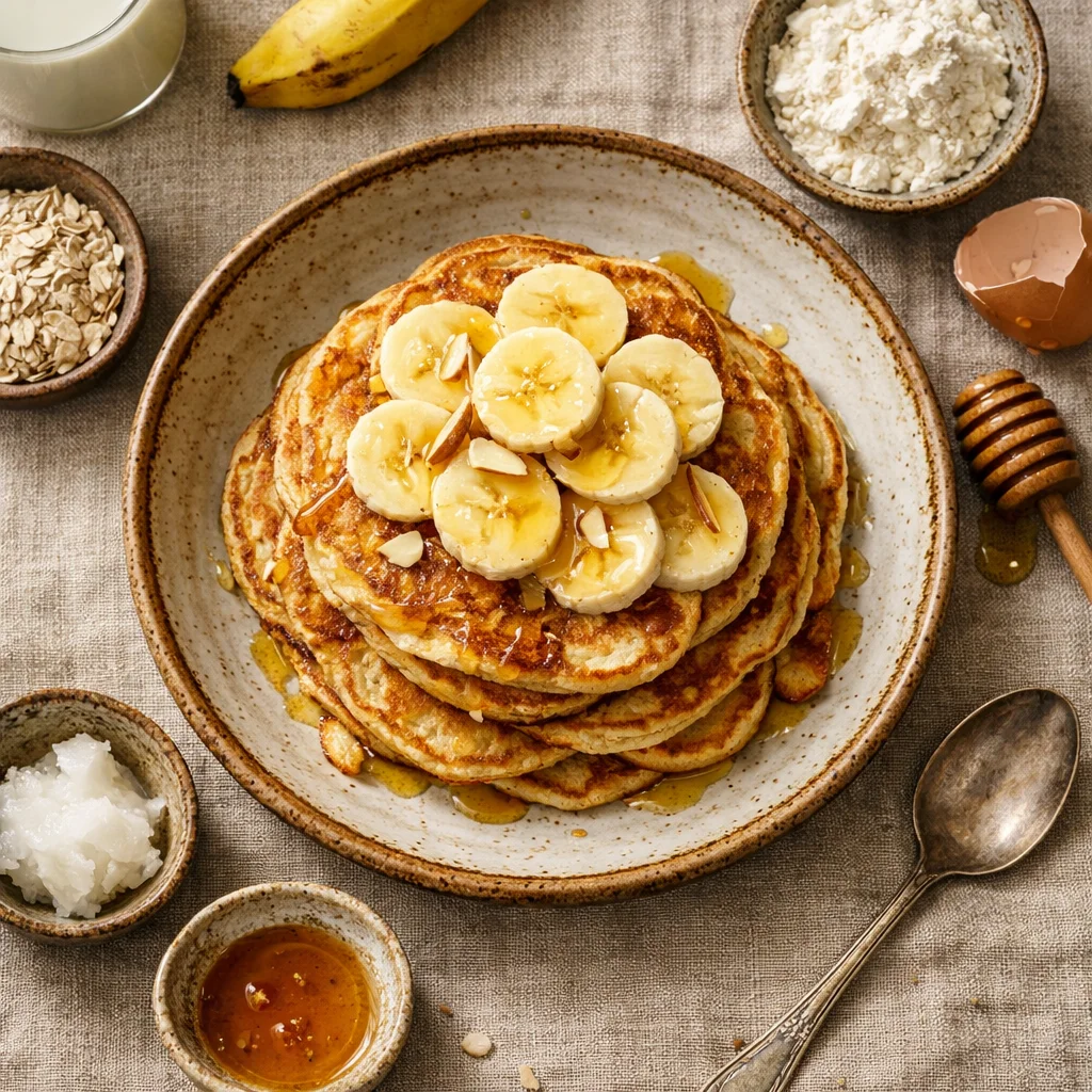 Eiwitrijke Pannenkoeken met Banaan Ontbijt
