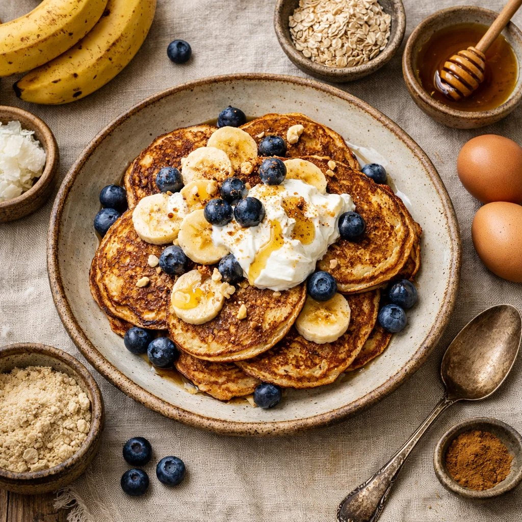 Proteinreiche Bananenpfannkuchen zum Frühstück: der perfekte Start in den Tag