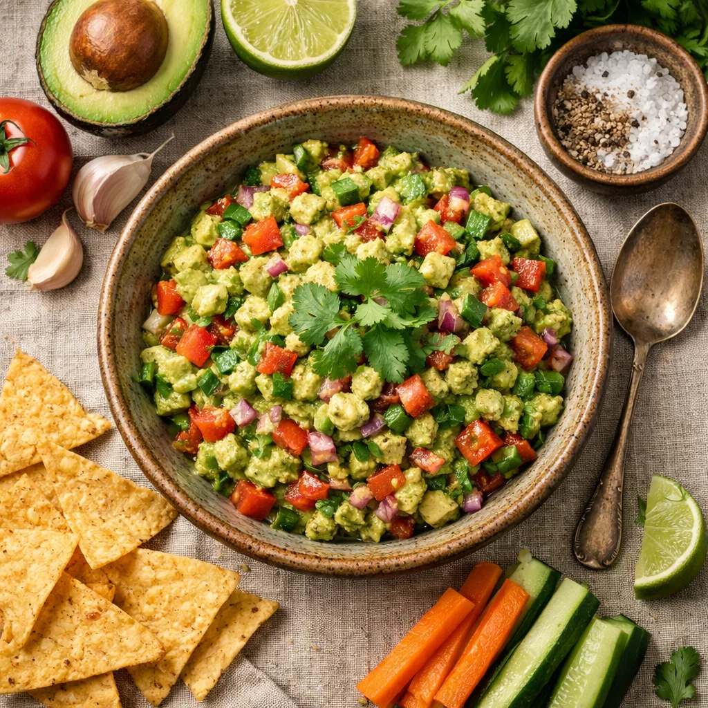 Zelfgemaakte Gezonde Guacamole