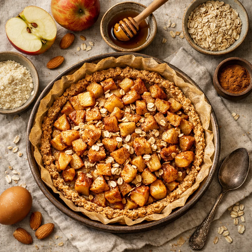 Makkelijke gezonde appeltaart zonder suiker