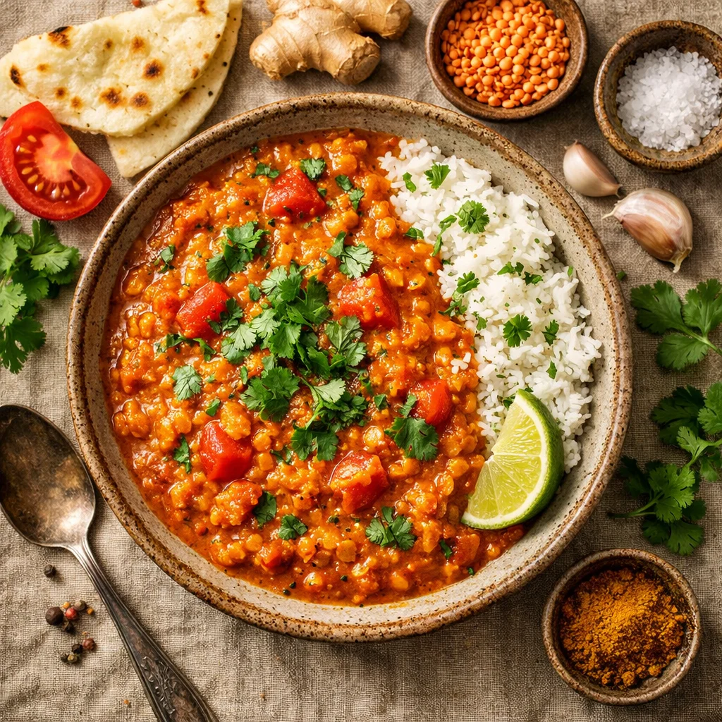 Heerlijke Veganistische Rode Linzen Curry Recept