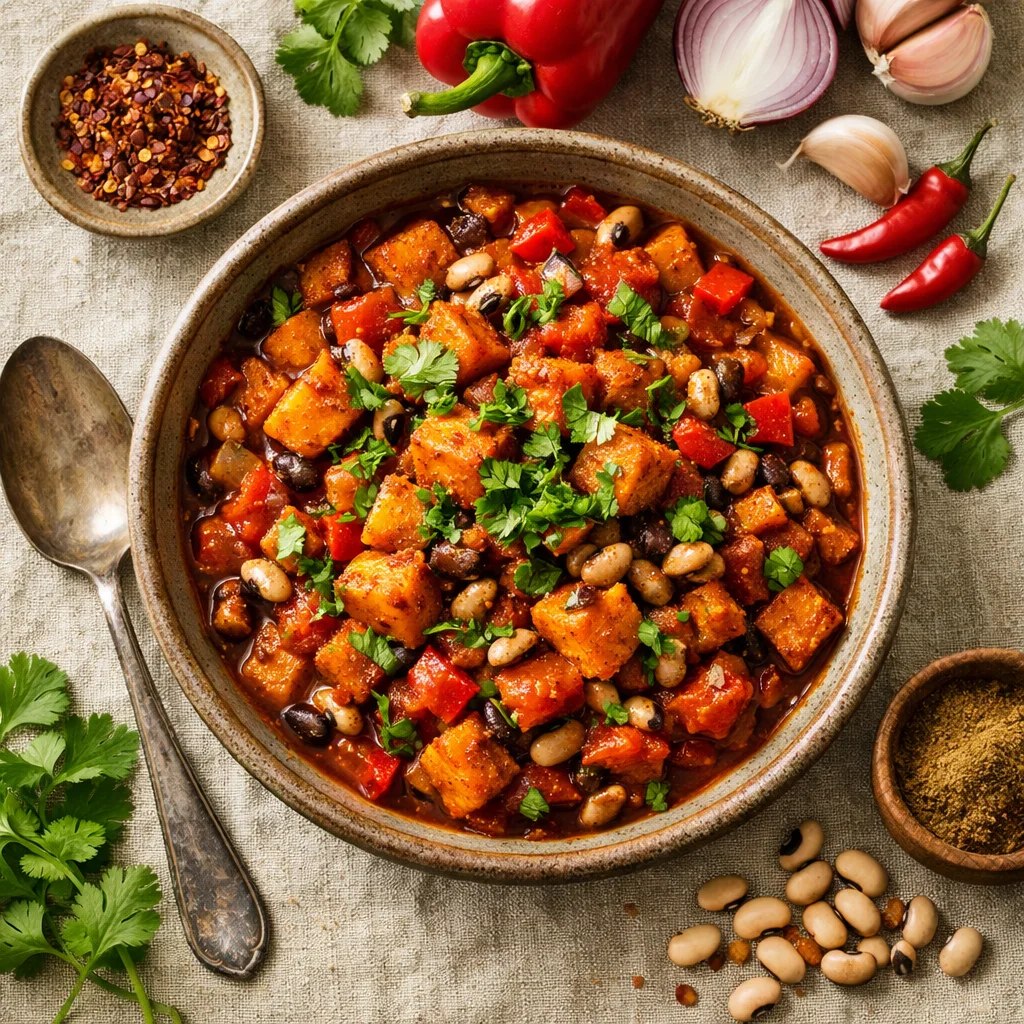 Hartige Vega Zoete Aardappel-Chili